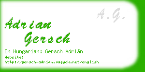 adrian gersch business card